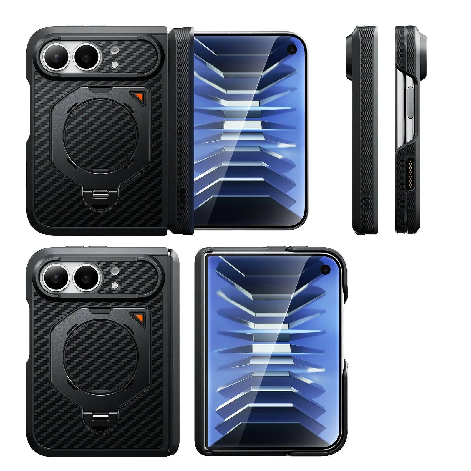 Alt View 1. SUPCASE - UB Aero MagSafe Case for iPhone Duo - Black.