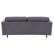 Alt View 11. CorLiving - Mulberry 3-Seat Fabric Upholstered Modern Sofa - Grey.