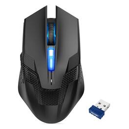 Cozy Serene - Mouse USB Wired Gaming 8000 Dpi Adjustable Optical Sensor Computer Buttons Chroma - Wireless - Black&blue-Wireless