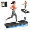 MERACH - W50 Lite Walking Pad With 10% Auto Incline, 350lb Under-Desk Treadmill, 3HP, 16.5"x41.3" Belt, Bluetooth Speaker - Black