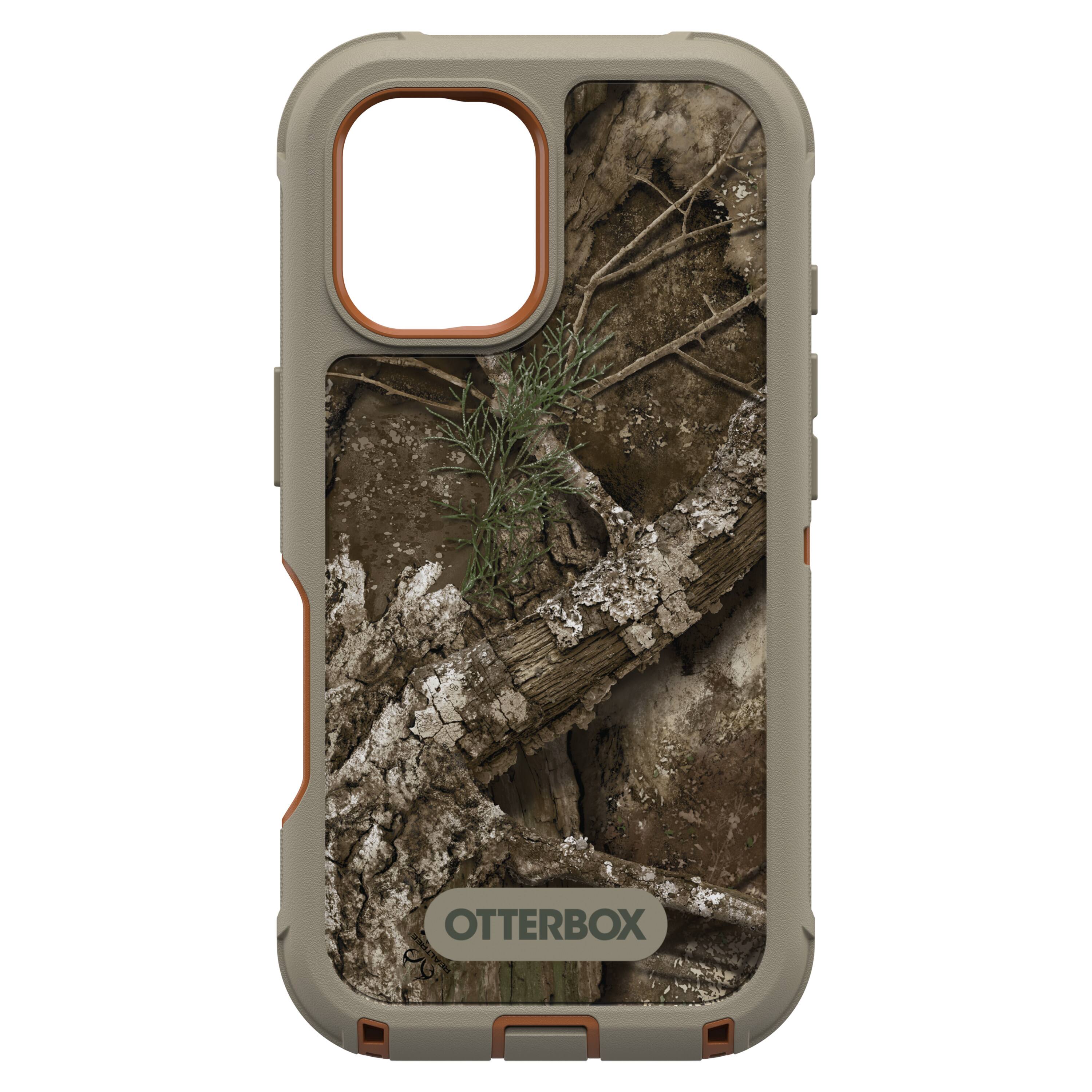 Angle. OtterBox - Defender Series Pro Hard Shell for MagSafe for Apple iPhone 16 - Realtree Apx.
