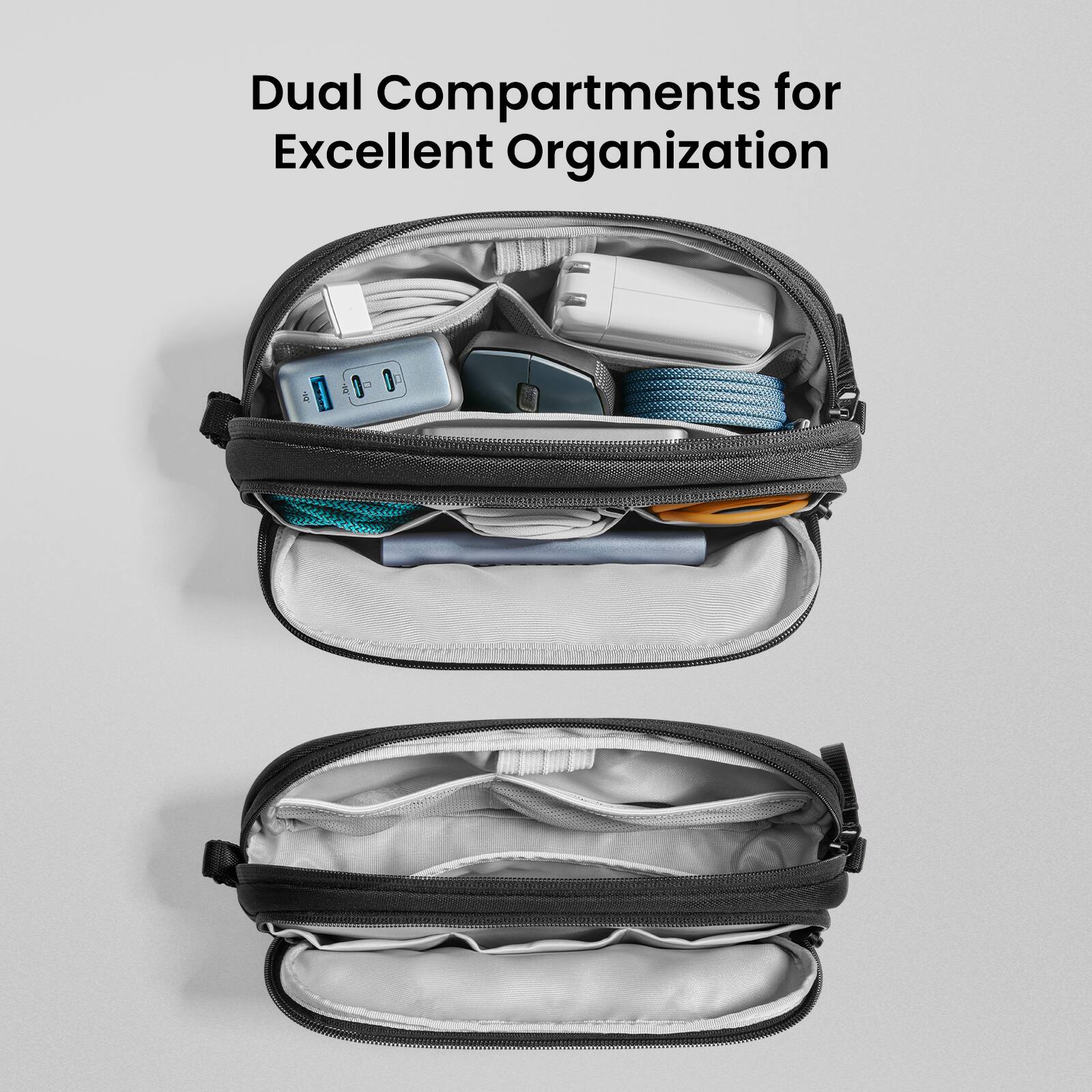 Dual Compartments for Excellent Organization