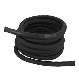 Power Systems - Covered Battle Rope 1.5" x 30' with Protective Sleeve - Black