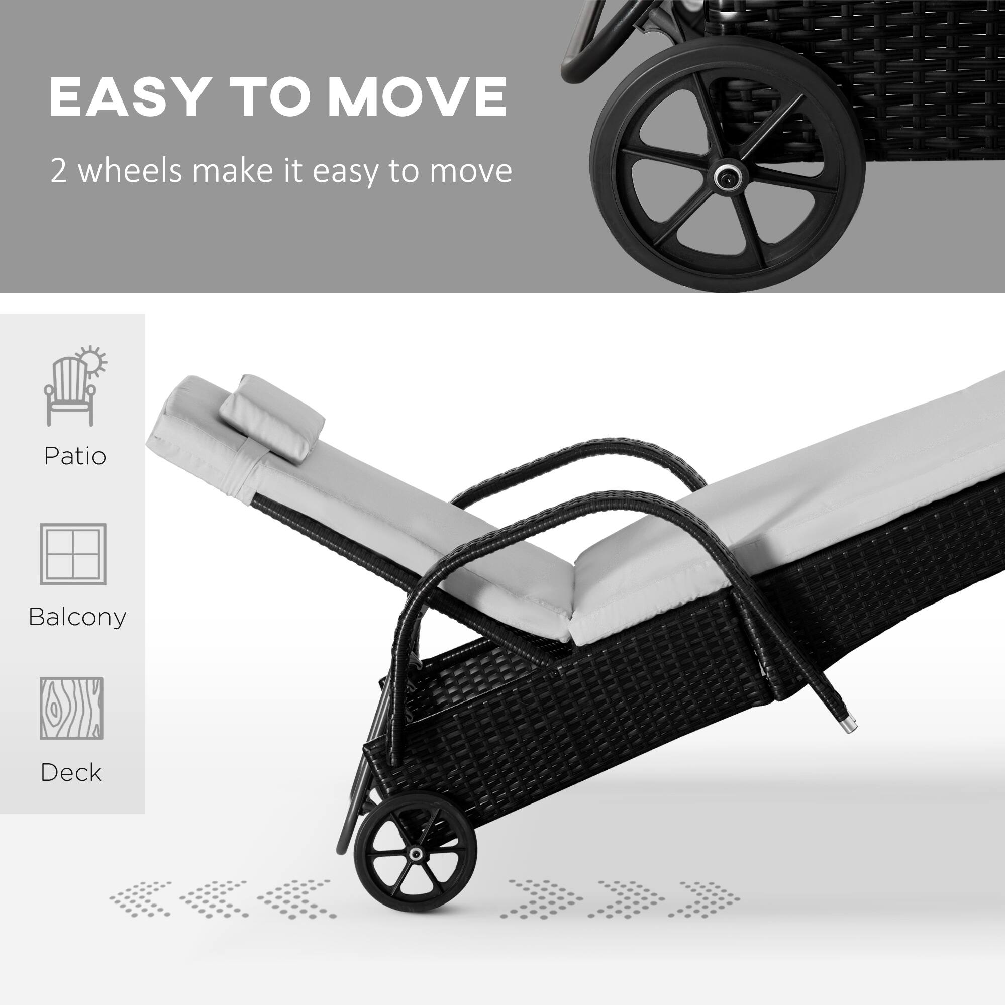 EASY TO MOVE 2 wheels make it easy to move

Patio
Balcony
Deck