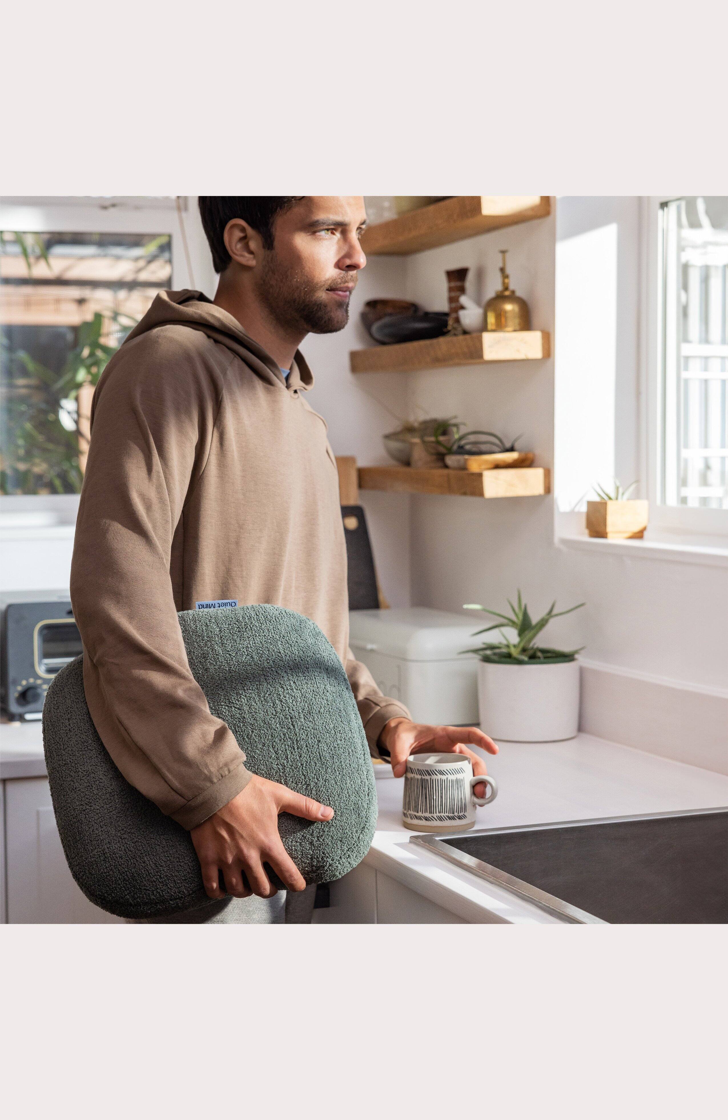 Alt View 4. Quiet Mind - The Original Weighted Pillow - Medium - Agave Green.