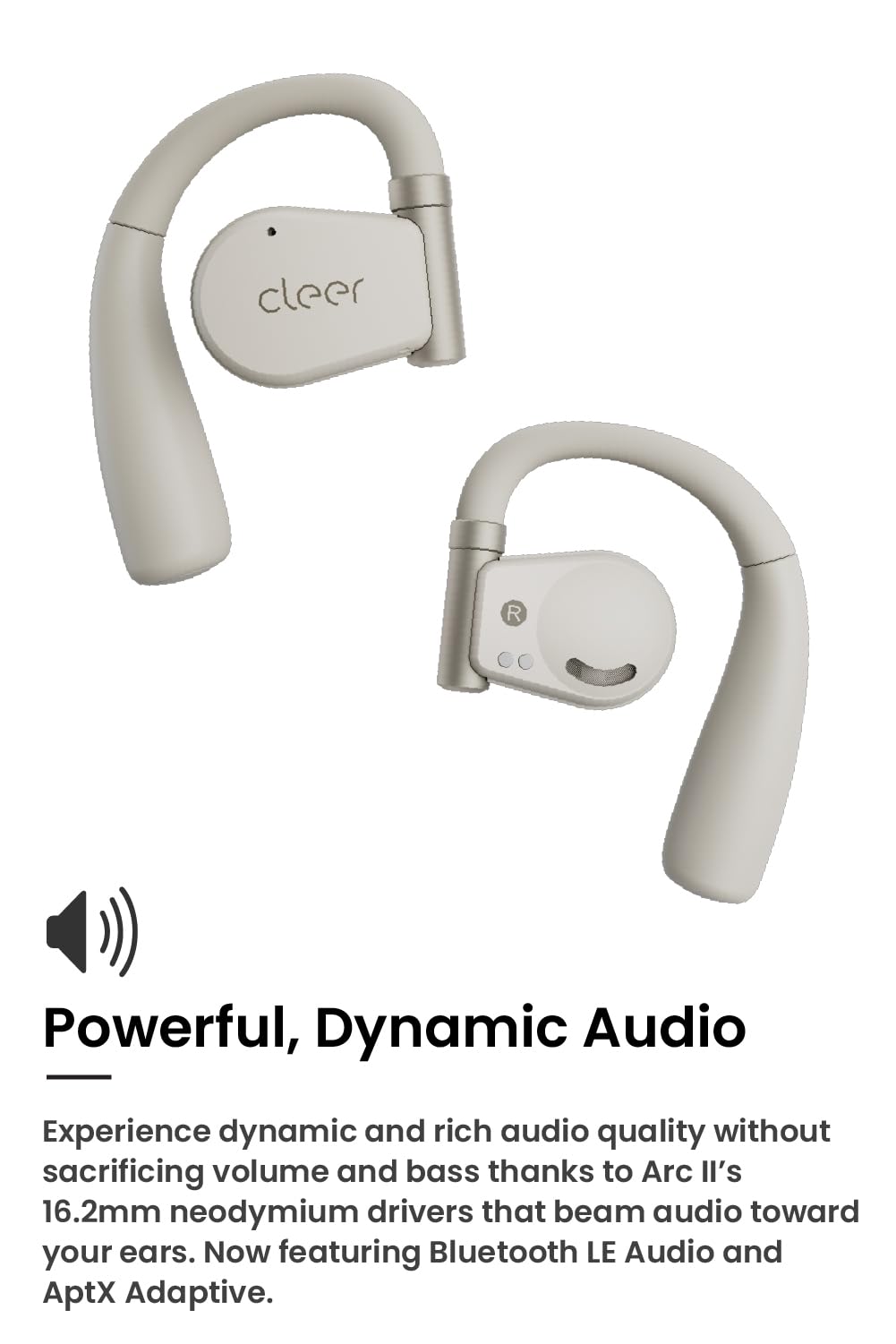 Cleer ARC II Open Ear Wireless Headphones – Snapdragon Sound