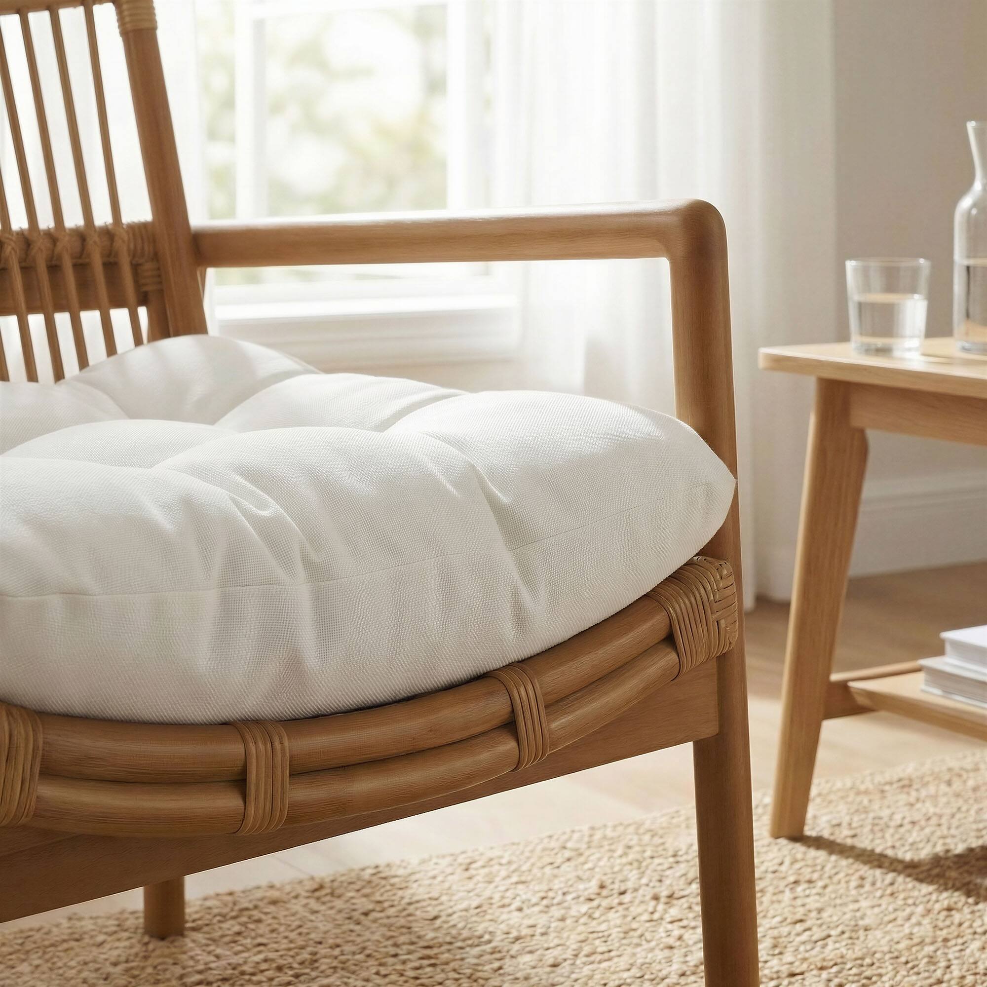 Alt View 3. Modway - Tula Wood Rattan Lounge Chair by Modway - Brown.