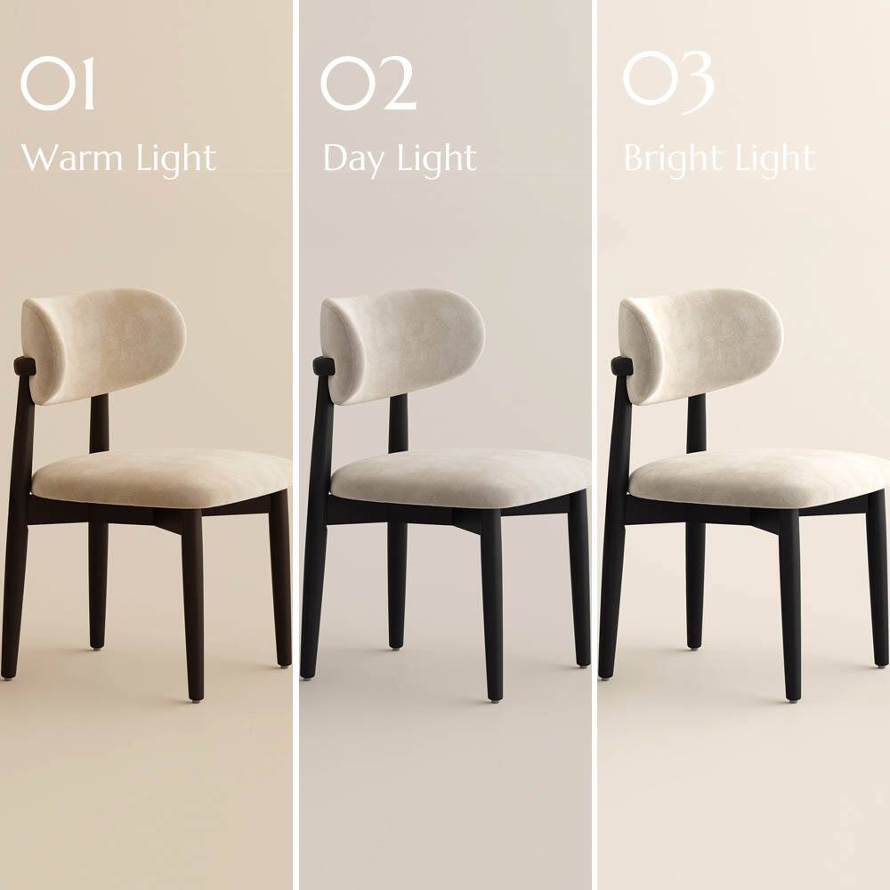 01 Warm Light  
02 Day Light  
03 Bright Light