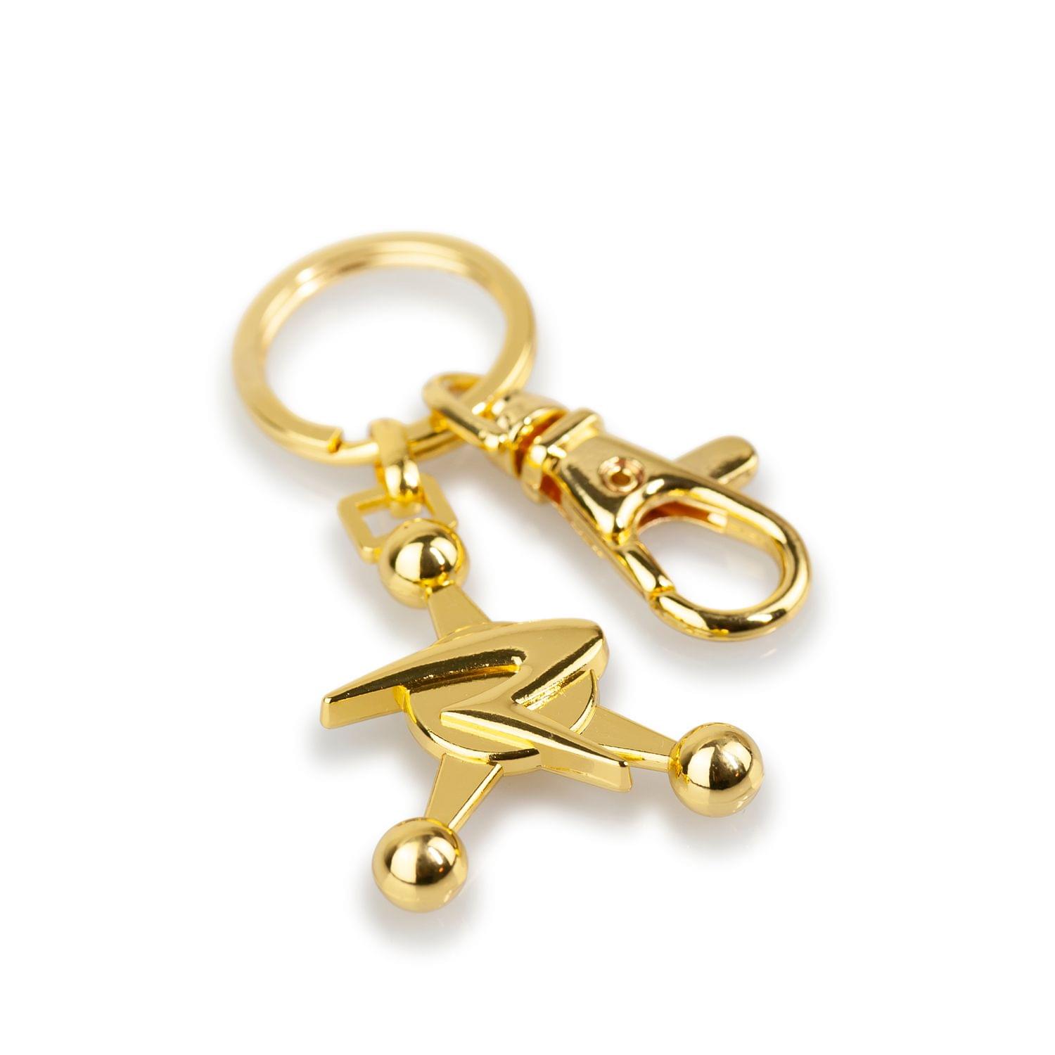 Alt View 2. SalesOne LLC - Rick and Morty Collectibles | Council of Ricks Emblem Keychain | 3D Real Metal - Gold.