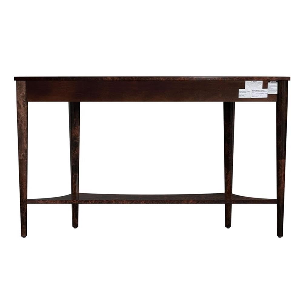 Back. Butler Specialty - Astor 54"W Demilune Console Table - Dark Brown.