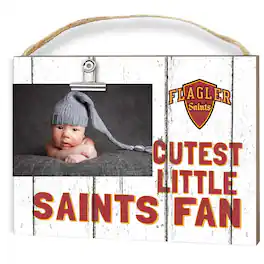 Jardine - Flagler Saints 8" x 10" Cutest Little Fan Weathered Team Logo Clip Photo Frame - White