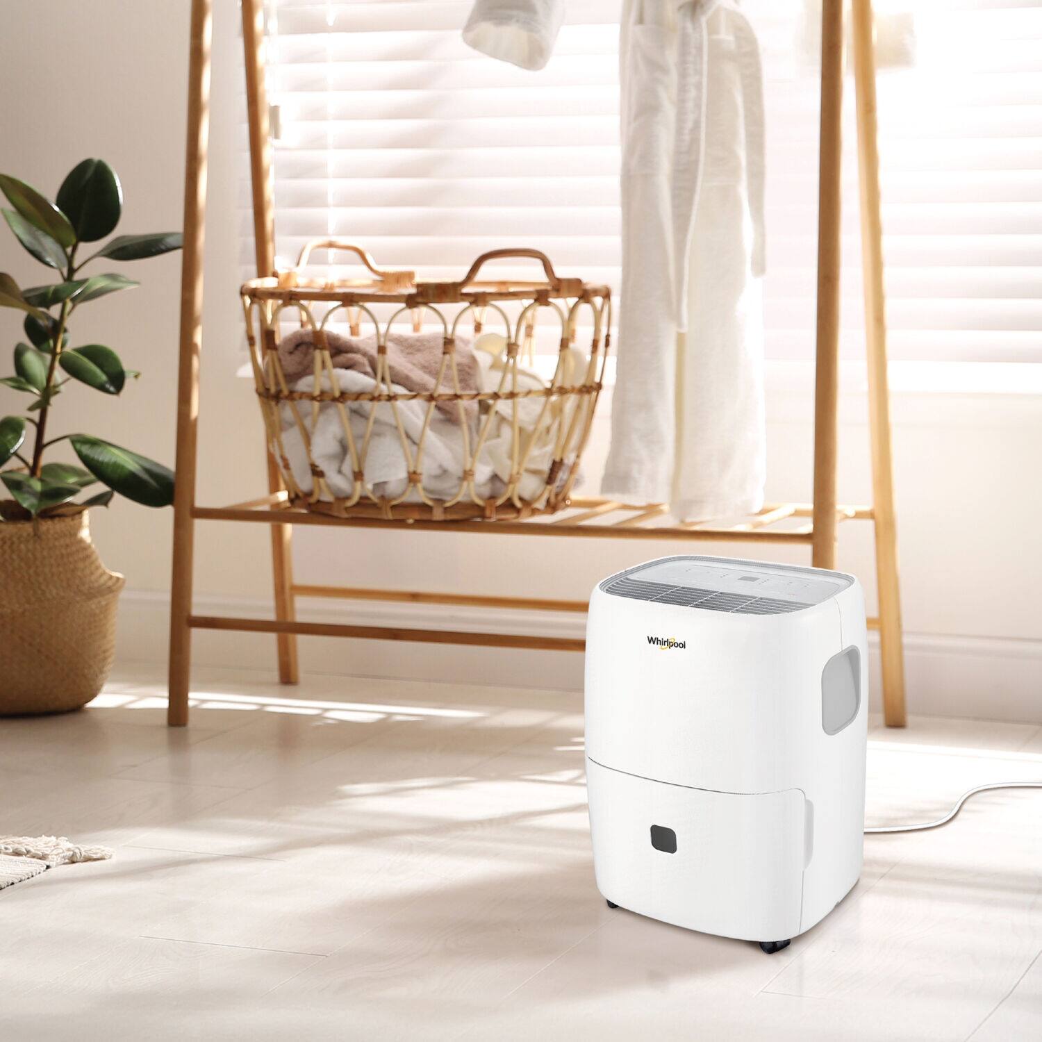 Alt View 15. Whirlpool - 50 Pint Dehumidifier with Pump - White.