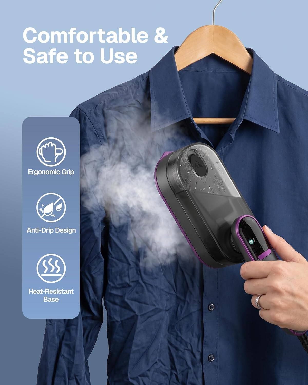 Comfortable & Safe to Use  
Ergonomic Grip  
Anti-Drip Design  
Heat-Resistant Base