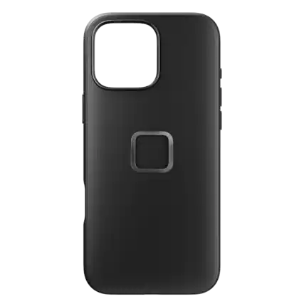 Front. Peak Design - Everyday Fabric Case for iPhone 16 Pro Max - Black.