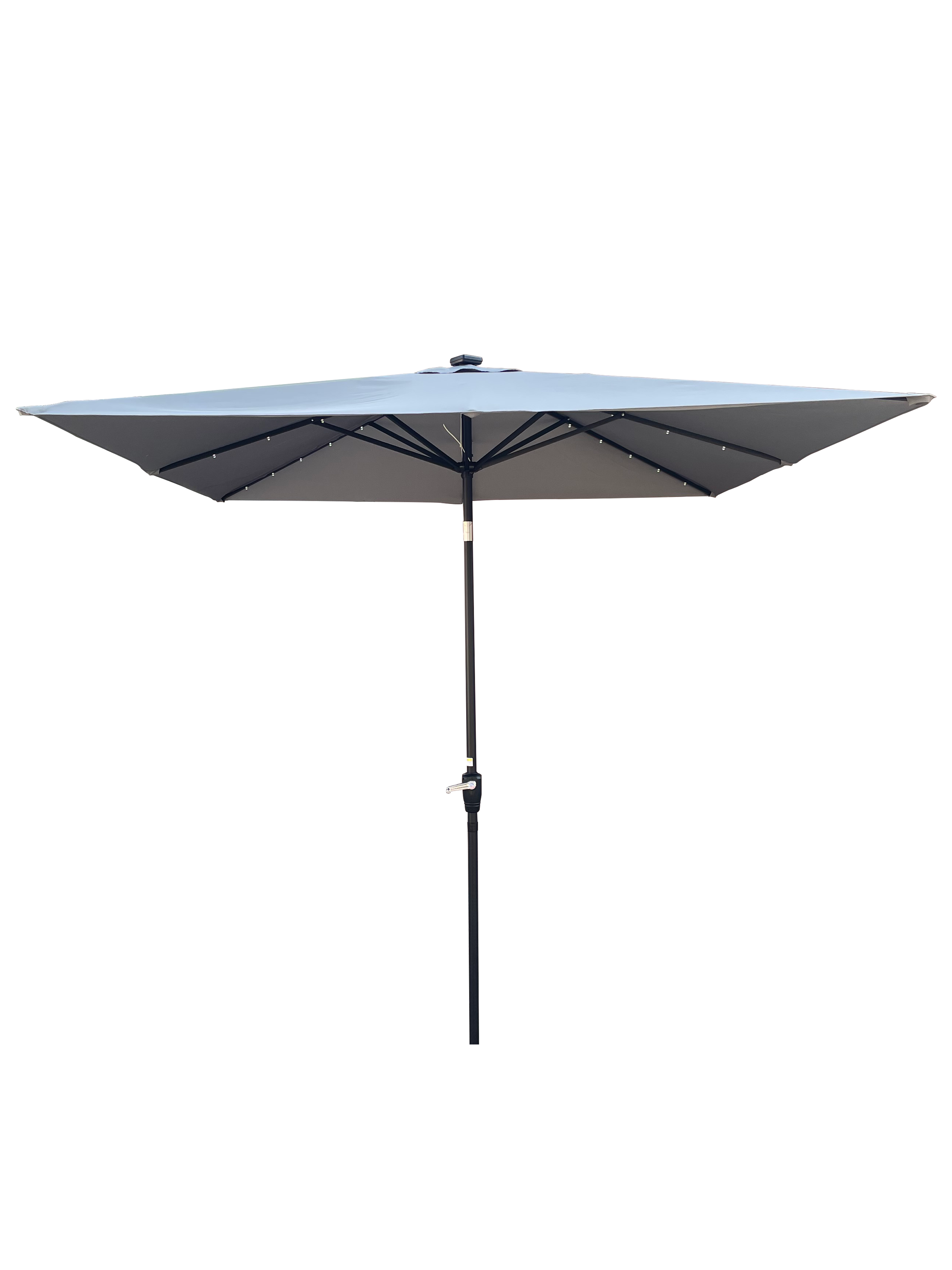 Alt View 1. Loheer - Loheer Square Patio Umbrella Solar Lighted Outdoor Umbrella Waterproof Sun Shade Market Umbrella with Crank.