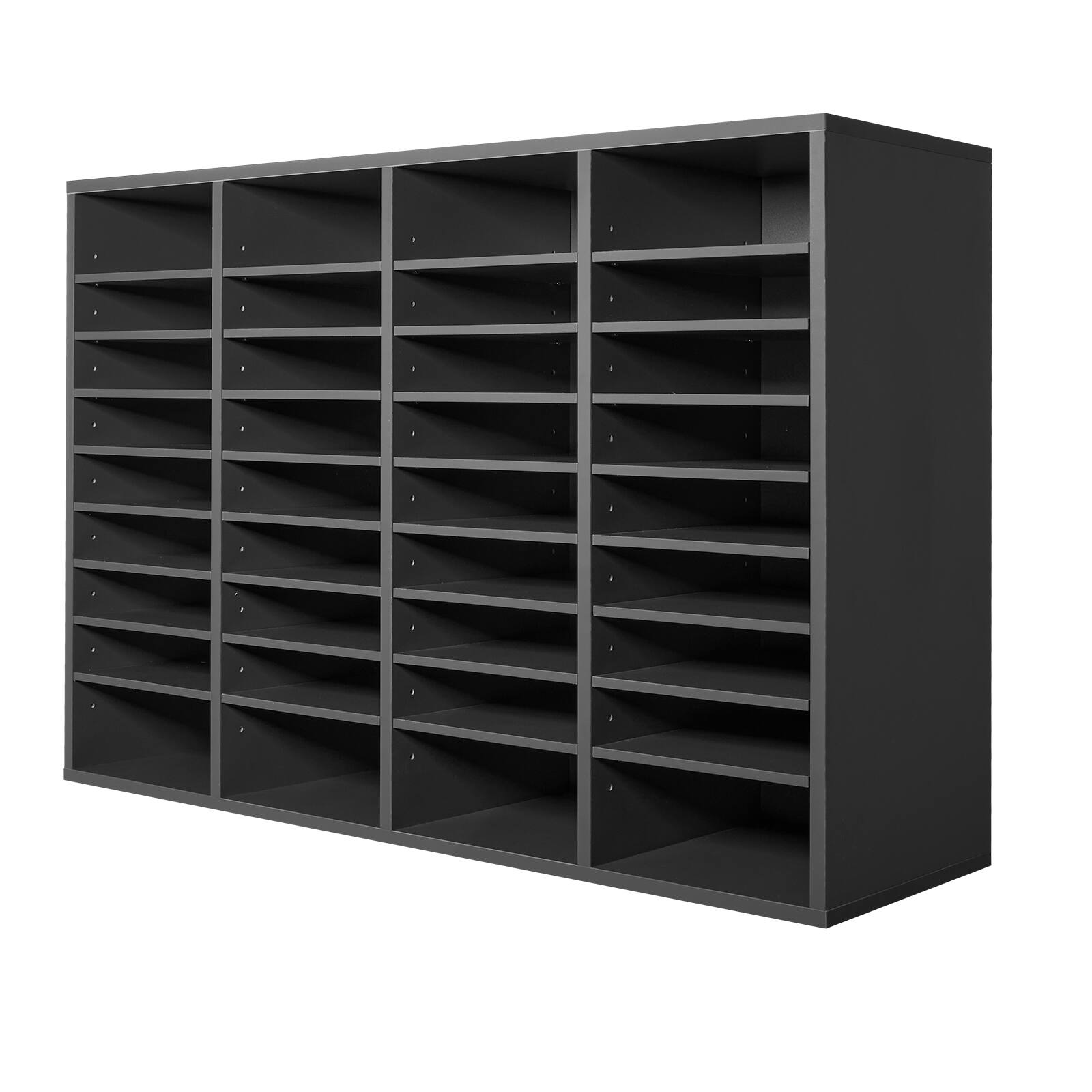 Alt View 5. VEVOR - Literature Organizer, 36 Compartments Office Mailbox with Adjustable Shelves - Grey.
