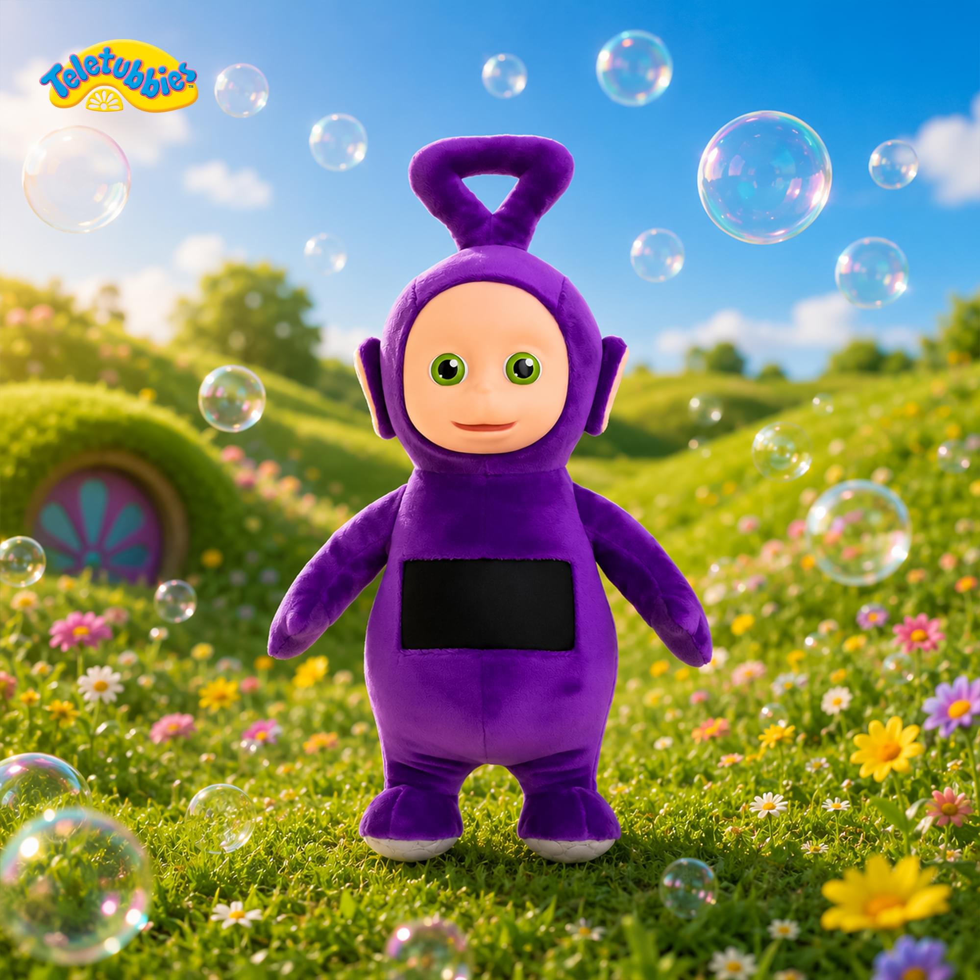 Alt View 5. The Loyal Subjects - Teletubbies 8-Inch Collector Plush | Tinky Winky - Purple.