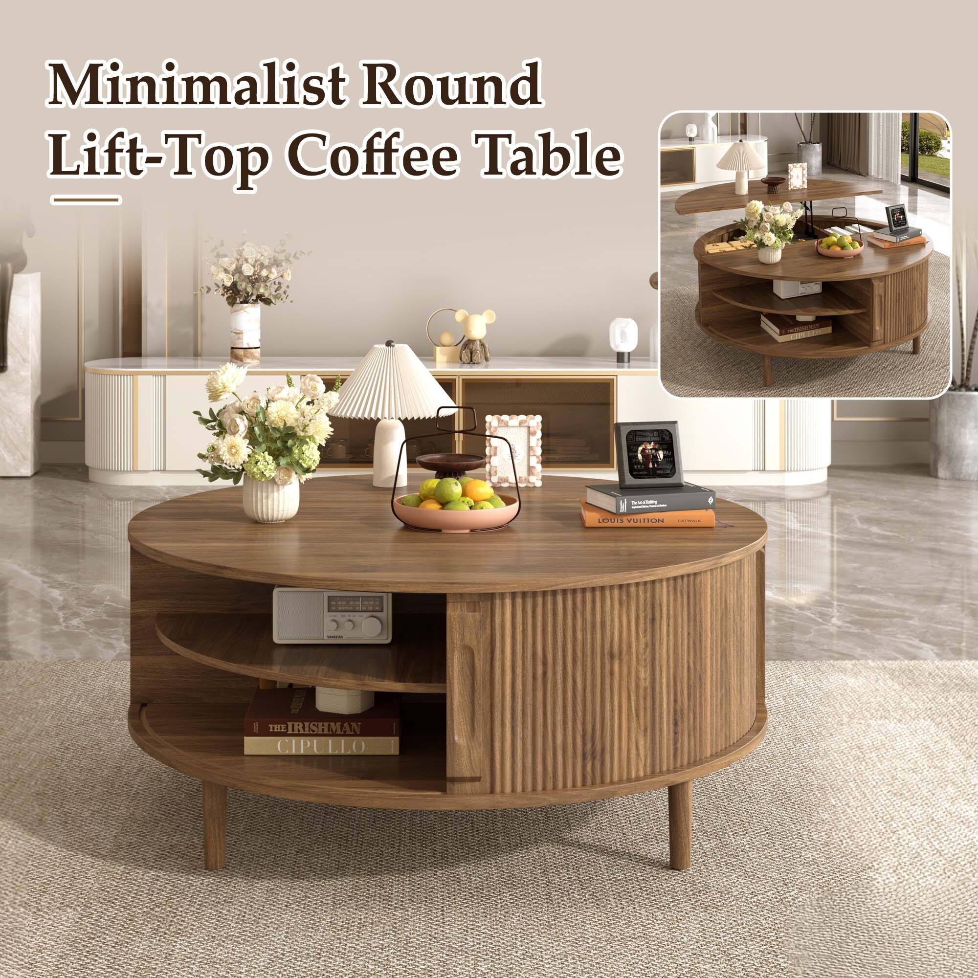 Minimalist Round Lift-Top Coffee Table

5 aadia LEPOTS

Fetic

I THE IRISHMAN CIPULLO