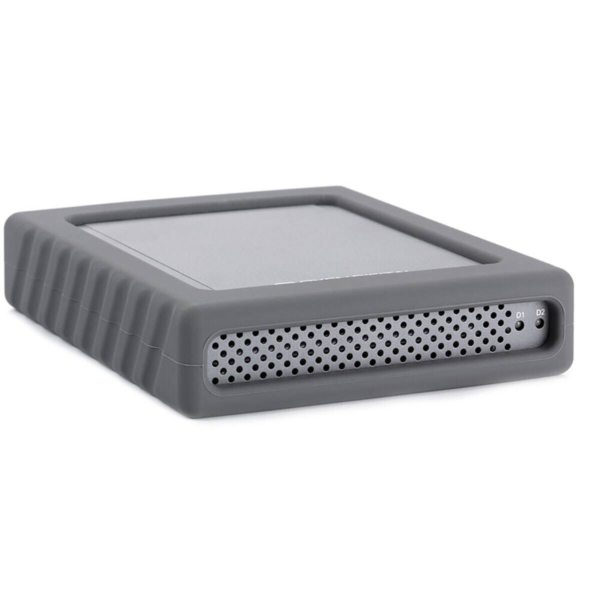 Front. Oyen Digital - Oyen Digital 10TB MiniPro RAID V4 USB-C Portable Dual Hard Drive.