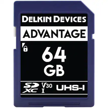 DELKIN DEVICES ADVANTAGE 64 GB SD V30 UHS-I XC I