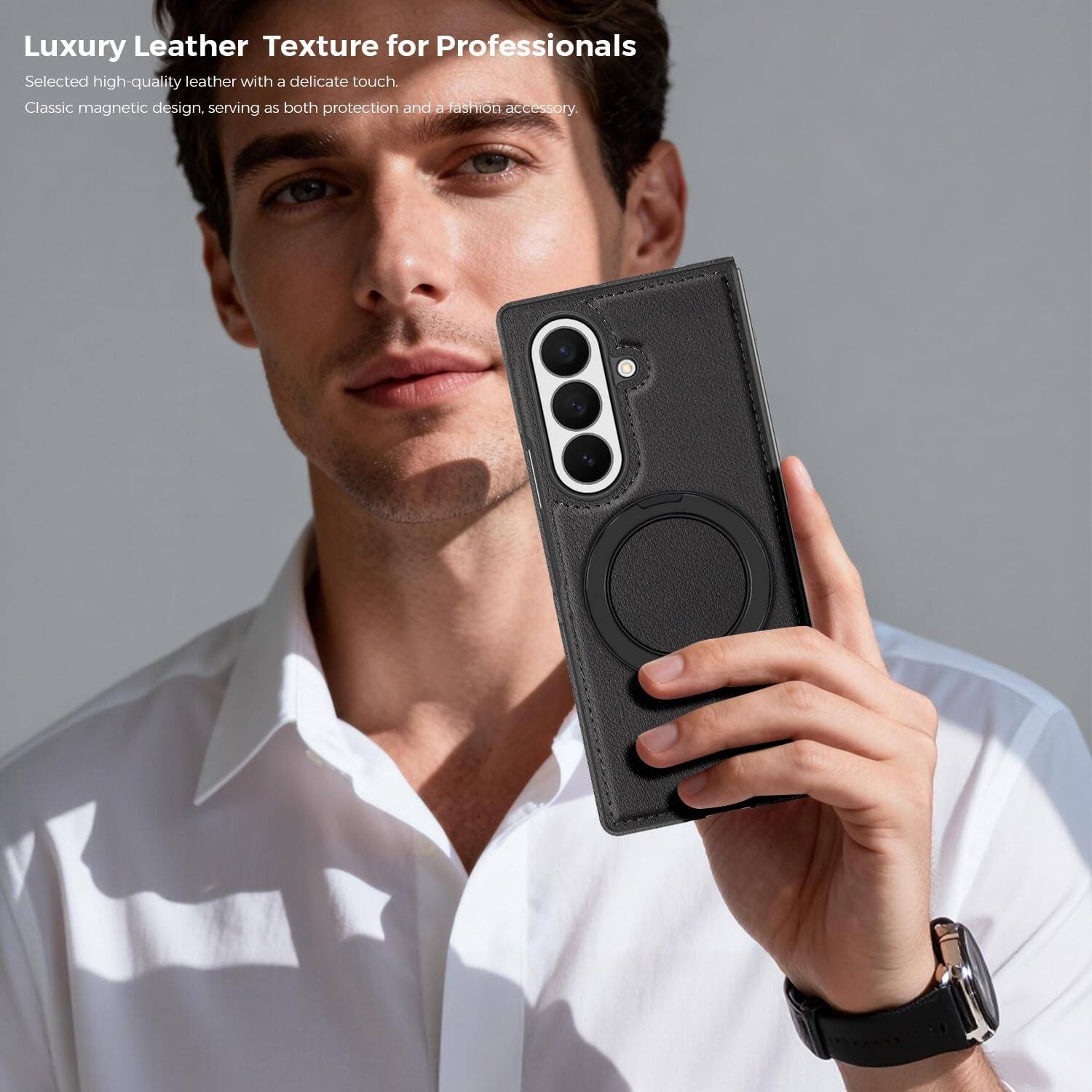 Luxury Leather Texture for Professionals

Selected high-quality leather with a delicate touch.

Classic magnetic design, serving as both protection and a fashion accessory.