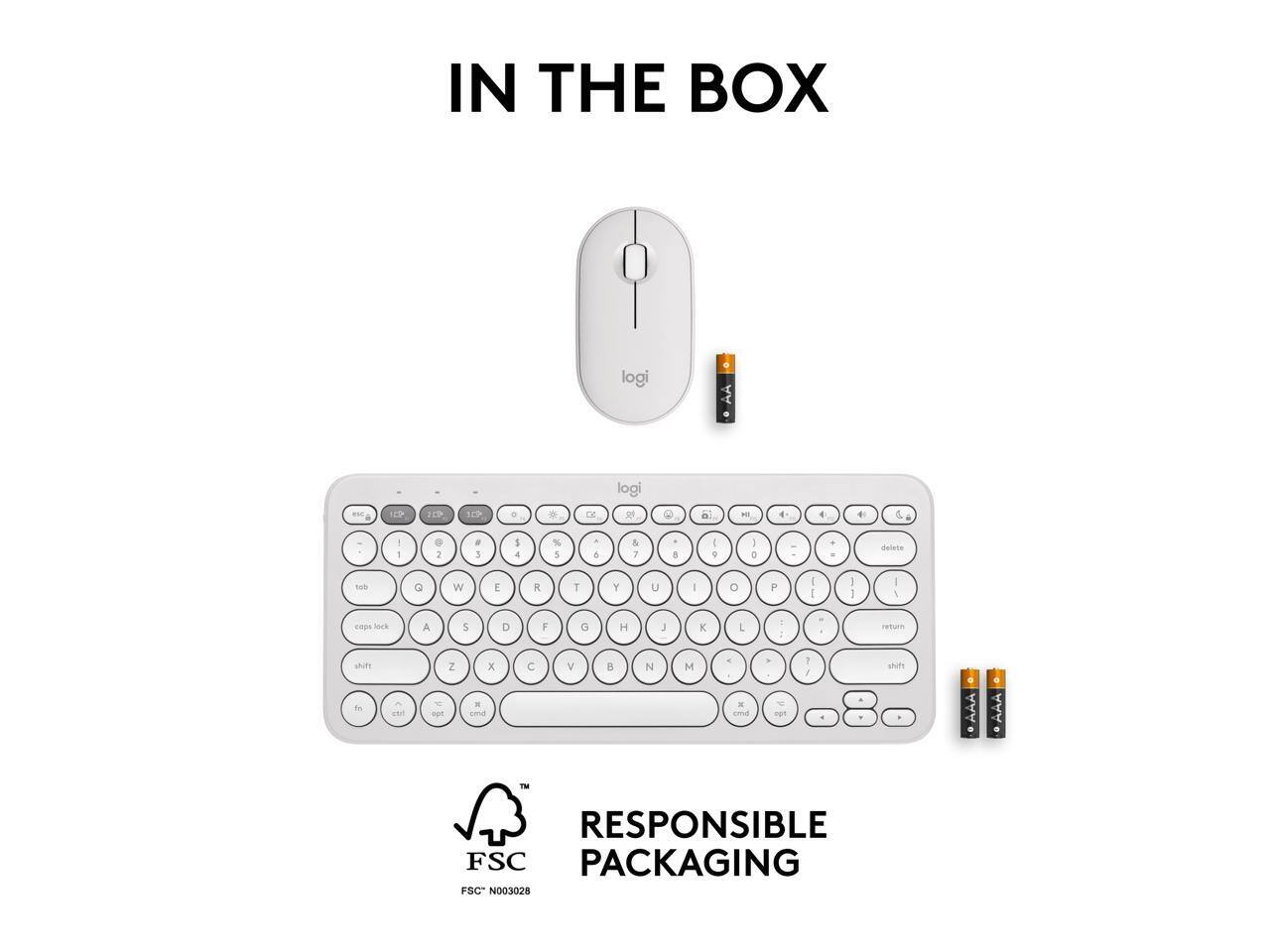 IN THE BOX

logi AA 102 1D 179 DE logi al HI 4 e & . 1 1 . 2 a ! 5 4 % 5 5 & 7 8 - V I a a . delete tob G W E  T Y U  o P - I 1 1 I cnps lock A 5 D F a H 3 K C nuture shift H Z agt . x C V  N M - - egt 1 / shihs . AAA a AAA TM

RESPONSIBLE PACKAGING FSC N003028