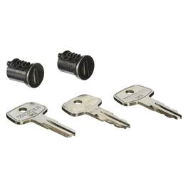Yakima - Car Rack System Component SKS Lock Cylinder Core Kit with Key (6 Pack) - Silver