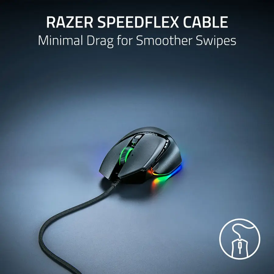 Hyperscroll Wheel Razer Basilisk V3 35K Optical Gaming Mouse with HyperScroll Tilt Wheel ...