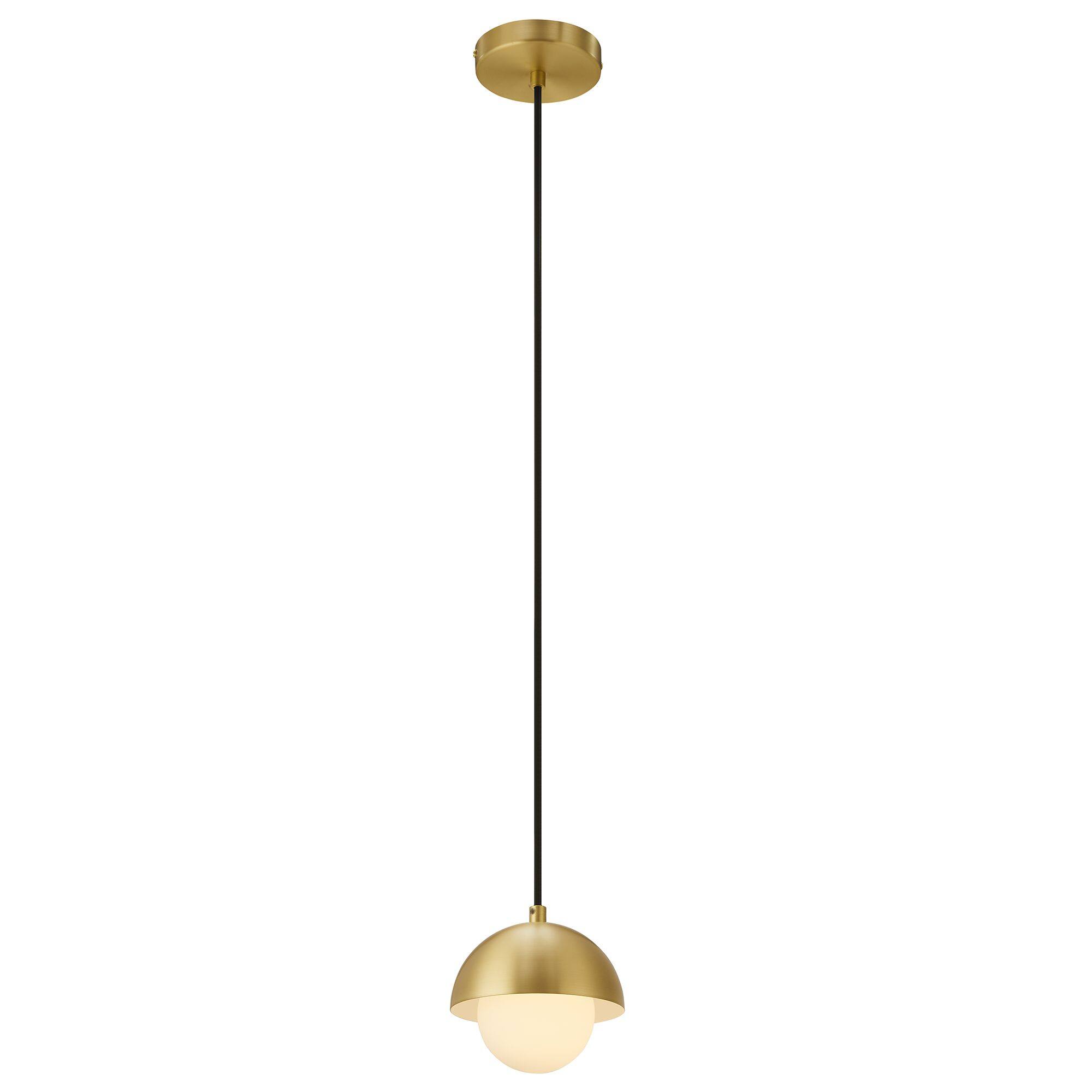Alt View 6. Modway - Eclipse Globe Pendant Light by Modway - Brass.