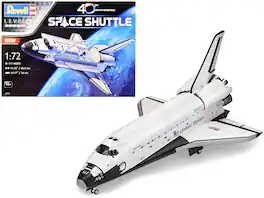 Level 5 Model Kit NASA Space Shuttle 40th Anniversary 1/72 Scale Model by Revell - White