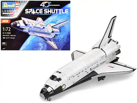 Revell
LEVEL 5
40th ANNIVERSARY
SPACE SHUTTLE
NEW
1:72
111 PARTS
19.25" / 48.9 cm
14.17" / 36 cm
13+
NASA
United States
Columbia