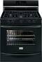 Frigidaire - Gallery 5.0 Cu. Ft. Self-Cleaning Freestanding Gas Convection Range - Black-Front_Standard