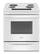 Front. Whirlpool - 30 in. Wide 4 elements 4.8 cu. ft. Electric Range - White.