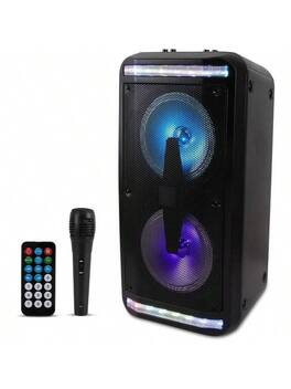 Stamp n Camp - Advanced Technology Speaker System: Party, Lights, Stereo - Perfect for Home, Party - Black