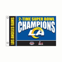 Evergreen Enterprises - Los Angeles Rams 3' x 5' Super Bowl Champions Single-Sided Flag - Blue