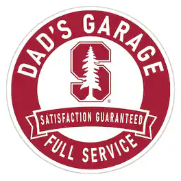 Fan Creations - Stanford Cardinal 16" Dad's Garage Wood Sign - Multicolor