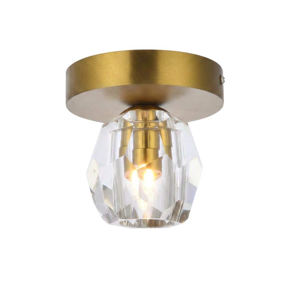 Elegant Lighting - Eren 1 light flush mount - Gold