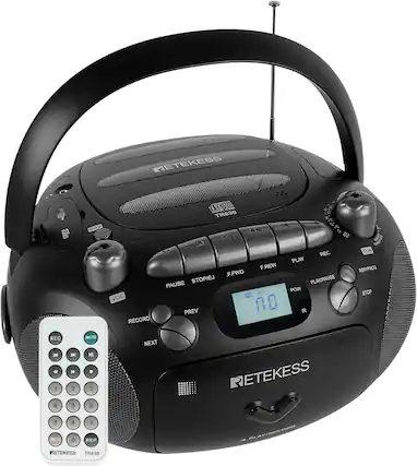 RETEKESS
BBS
disc TR630
83
VOL RECORD
REC PLAY F.REW .F.FWD PAUSE STOP
PLAY/PAUSE POW
PREV
TUN REP/PROG STOP
REC MUTE
1 2 3 4 5 6 7 8 9 PROG 0 REP
NETEKESS TR630
NEXT
ETEKESS PLAY/RECORD