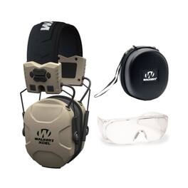Walker’s - Walker's XCEL 100 Digital Electronic Muff Voice Clarity with OTG Glasses, Case - Beige