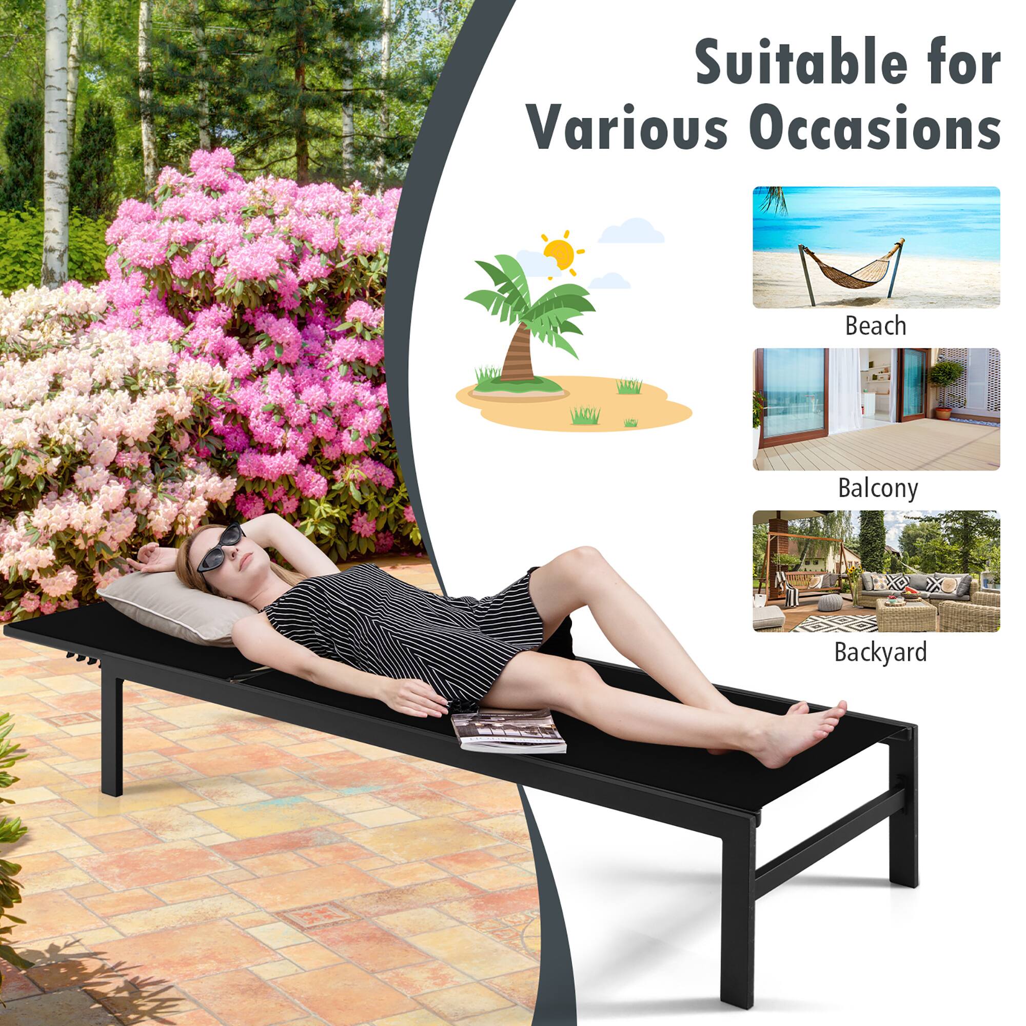 Beach, Balcony, Backyard