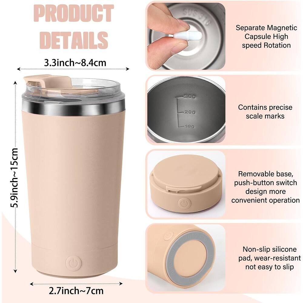 **PRODUCT DETAILS**

- **3.3 inch ~ 8.4 cm**
- **5.9 inch ~ 15 cm**
- **2.7 inch ~ 7 cm**

- Separate Magnetic Capsule High speed Rotation
- Contains precise scale marks
- Removable base, push-button switch design more convenient operation
- Non-slip silicone pad, wear-resistant not easy to slip