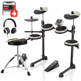 Donner music - Donner DED-80 Budget Electronic Drum Kit - White