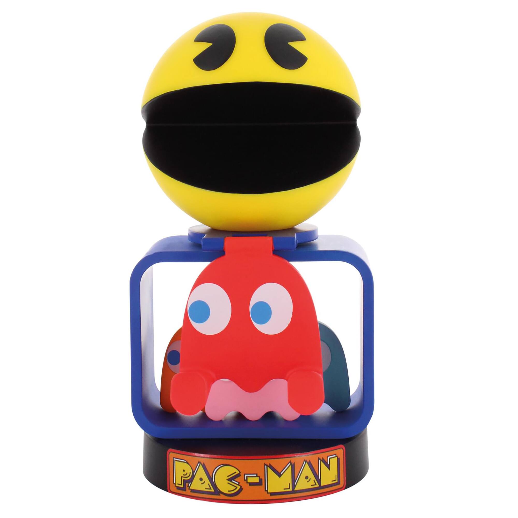 Front. Cable Guys by Exquisite Gaming - Bandai: Pac Man Cable Guys Original Controller & Phone Holder.