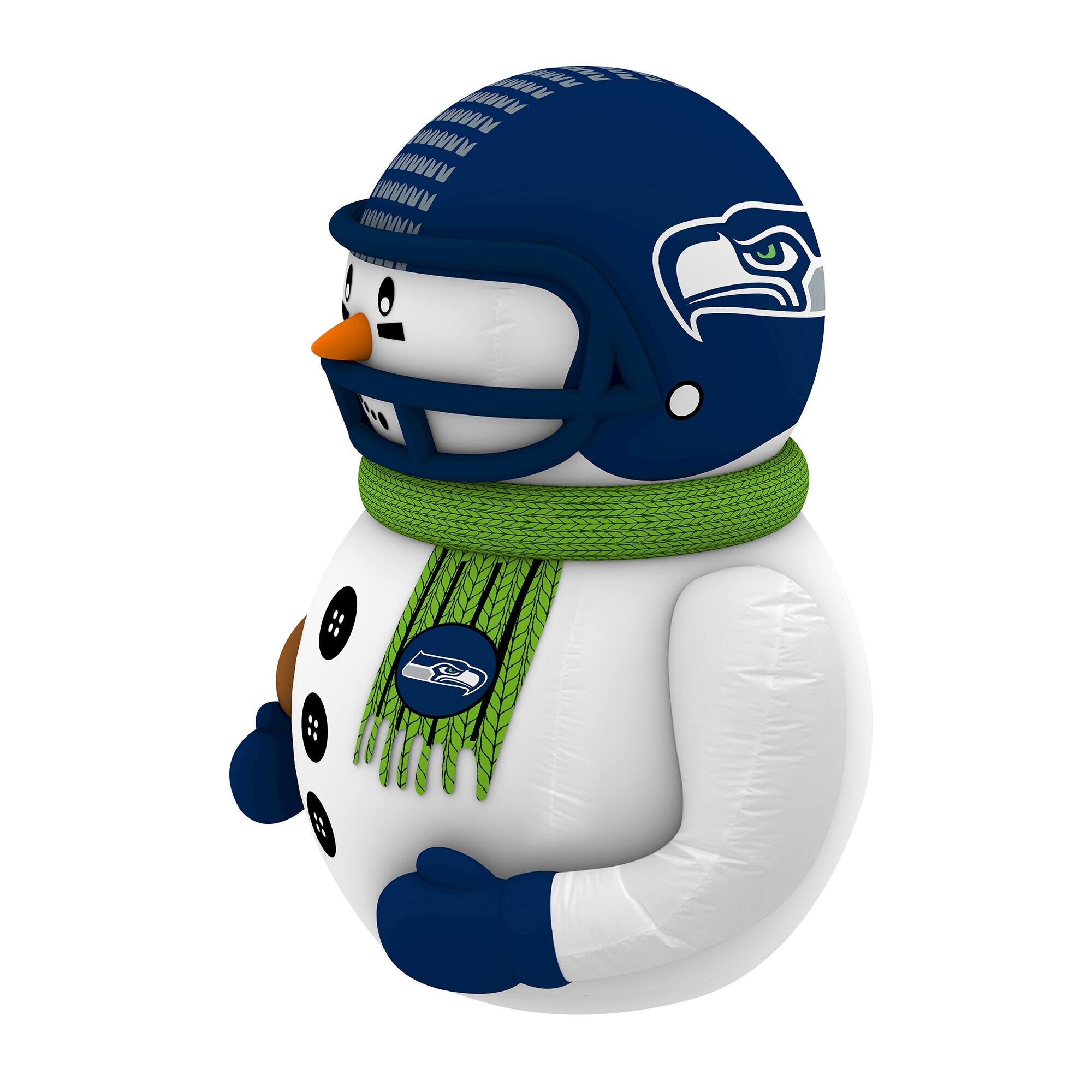 Sporticulture Seattle Seahawks 7' Inflatable Snowman Player Blue ...