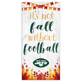 Fan Creations - 6'' x 12'' Not Fall Without Football Sign - White