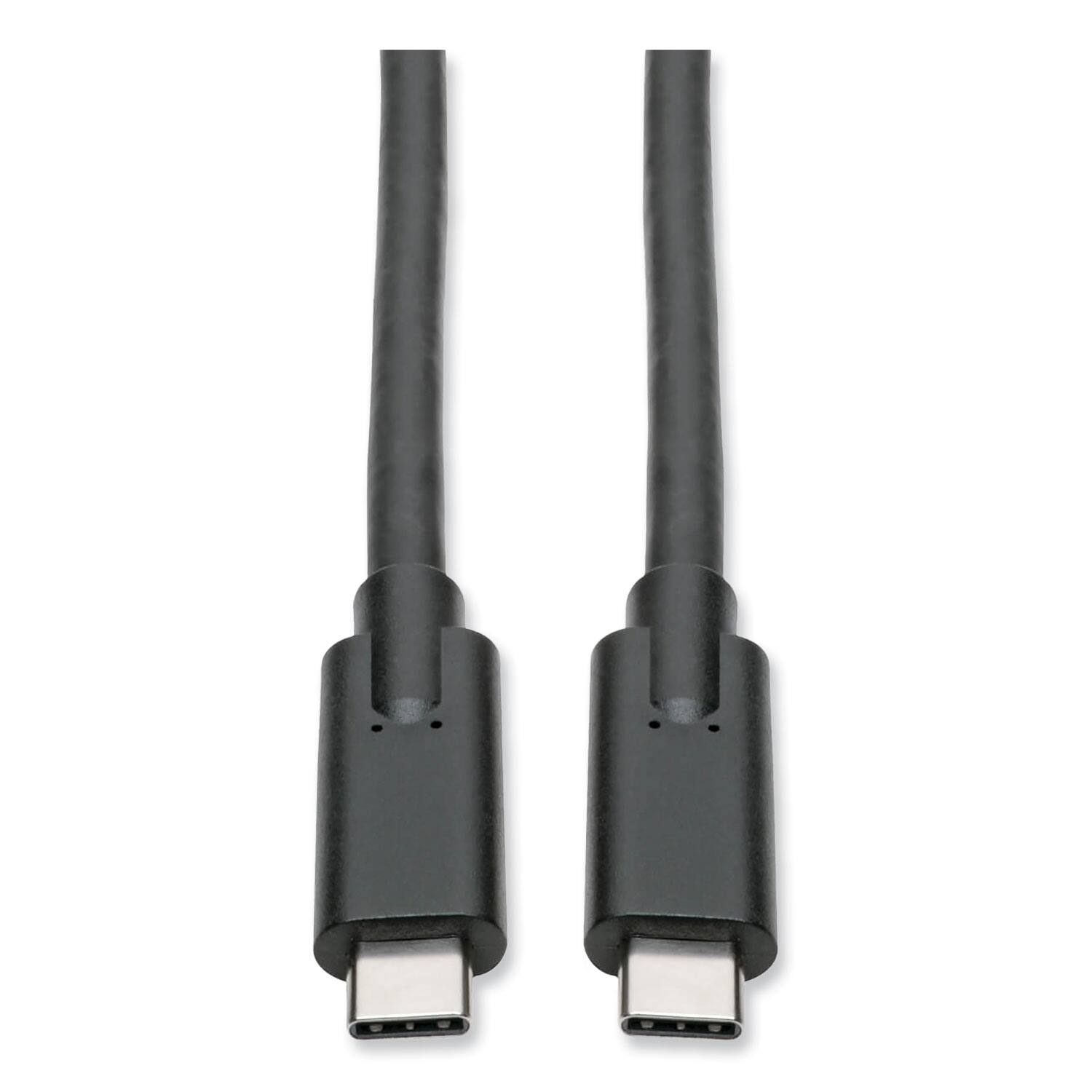 Alt View 1. Tripp Lite - Tripp Lite U420-006-5A 6 ft. USB Type-C (USB-C) to USB Type-C (M/M) 5 A USB 3.1 Gen 1 (5 Gbps) Cable - Black - Black.