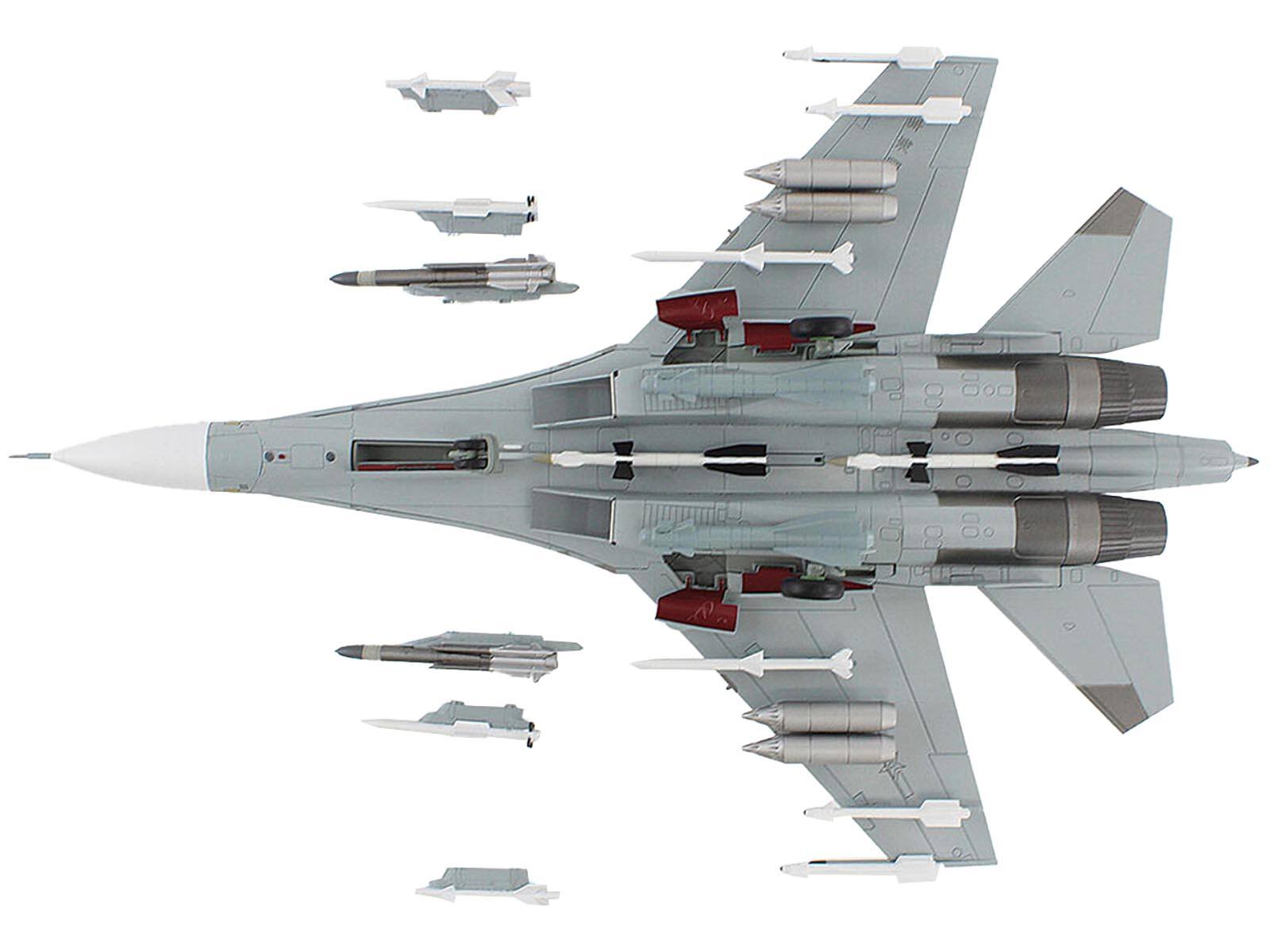 Back. Hobby Master - Sukhoi Su-30MK2 Flanker-G White 17 China 2022 PLAN Naval Air Force Air Power Series Fighter Aircraft 1/72 - White.