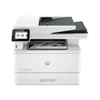 HP - LaserJet Pro MFP 4101fdn AI-Enabled Black-and- All-in-One Laser Printer - White - Front_Zoom