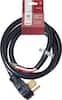 Smart Choice - 6' 40-Amp 3-Prong Universal Range Cord with Spade Terminals - Gray-Front_Standard