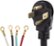 Alt View Zoom 12. Smart Choice - 6' 30-Amp 4-Prong Dryer Cord with Eyelet Terminals - Black.